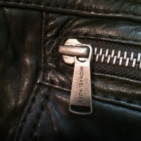 MK leather jacket with Sherpa collar szm - Picture 4 of 4